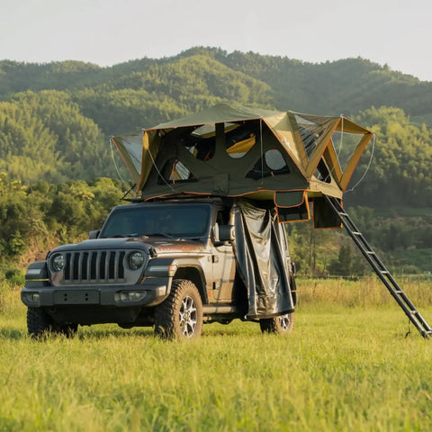 Image of Naturnest Andromeda Roof Top Tent - Soft Shell Dark Green