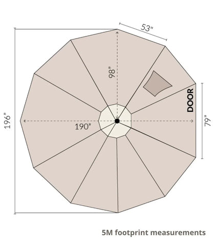 Image of 16' (5M) Zephyr™ Tent Cabin Bell Tent