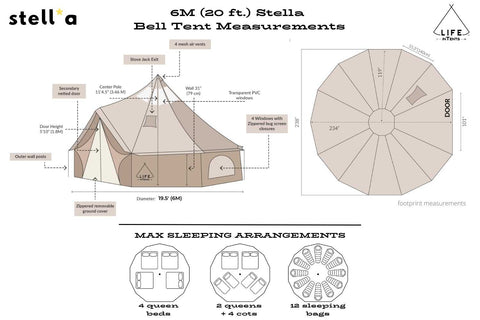 Image of **PREORDER** 19' (6M) Stella™ Stargazing Tent by Life in Tents