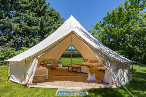 Image of **PREORDER JUNE** 19' (6M) Fernweh™ Double-Door Bell Tent by Life in Tents