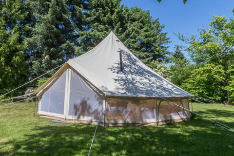 Image of **PREORDER JUNE** 19' (6M) Fernweh™ Double-Door Bell Tent by Life in Tents