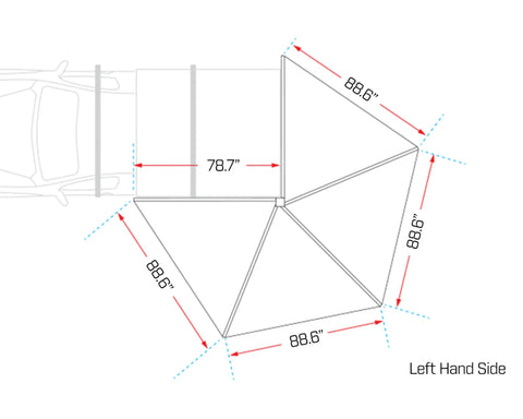 Image of Ironman 4x4 DeltaWing 270° Vehicle Awning