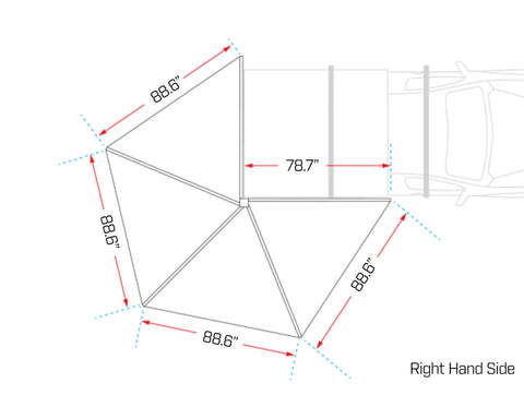 Image of Ironman 4x4 DeltaWing 270° Vehicle Awning