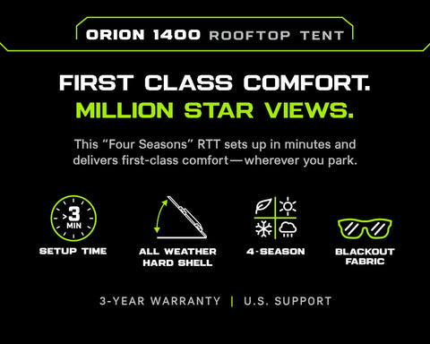 Image of Ironman 4x4 Orion 1400 Vehicle Rooftop Tent