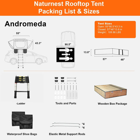 Image of Naturnest Andromeda Roof Top Tent - Soft Shell Dark Green