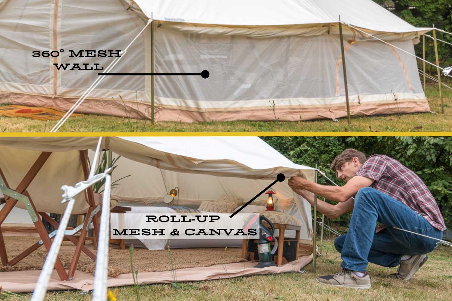 16' (5M) Stella™ Stargazer Bell Tent by Life in Tents