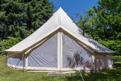 Image of **PREORDER JUNE** 19' (6M) Fernweh™ Double-Door Bell Tent by Life in Tents
