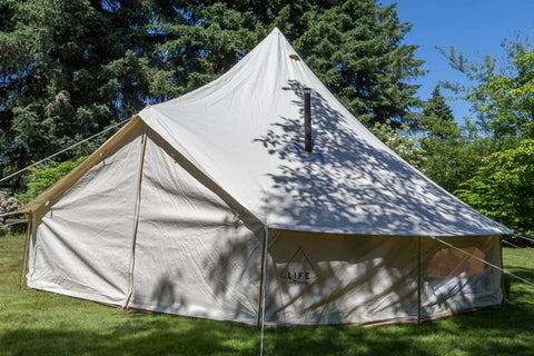 Image of **PREORDER JUNE** 19' (6M) Fernweh™ Double-Door Bell Tent by Life in Tents