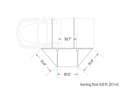 Image of Ironman 4x4 DeltaWing 180° Vehicle Awning