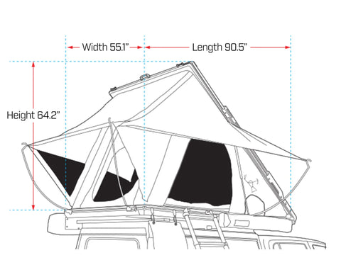 Image of Ironman 4x4 Orion 1400 Vehicle Rooftop Tent