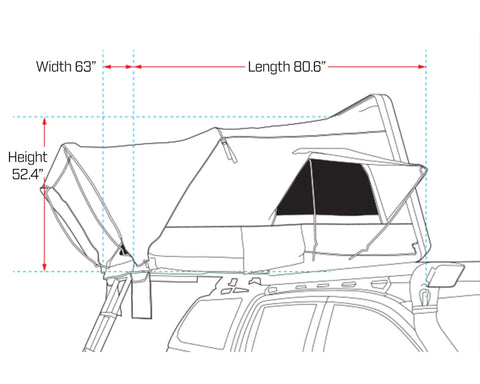 Image of Ironman 4x4 Ursa 1300 Rooftop Tent