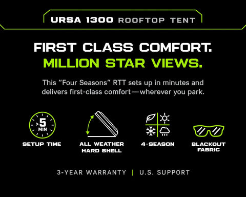 Image of Ironman 4x4 Ursa 1300 Rooftop Tent