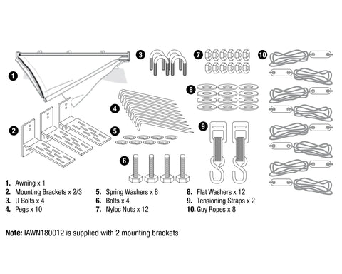 Image of Ironman 4x4 DeltaWing 270° Vehicle Awning