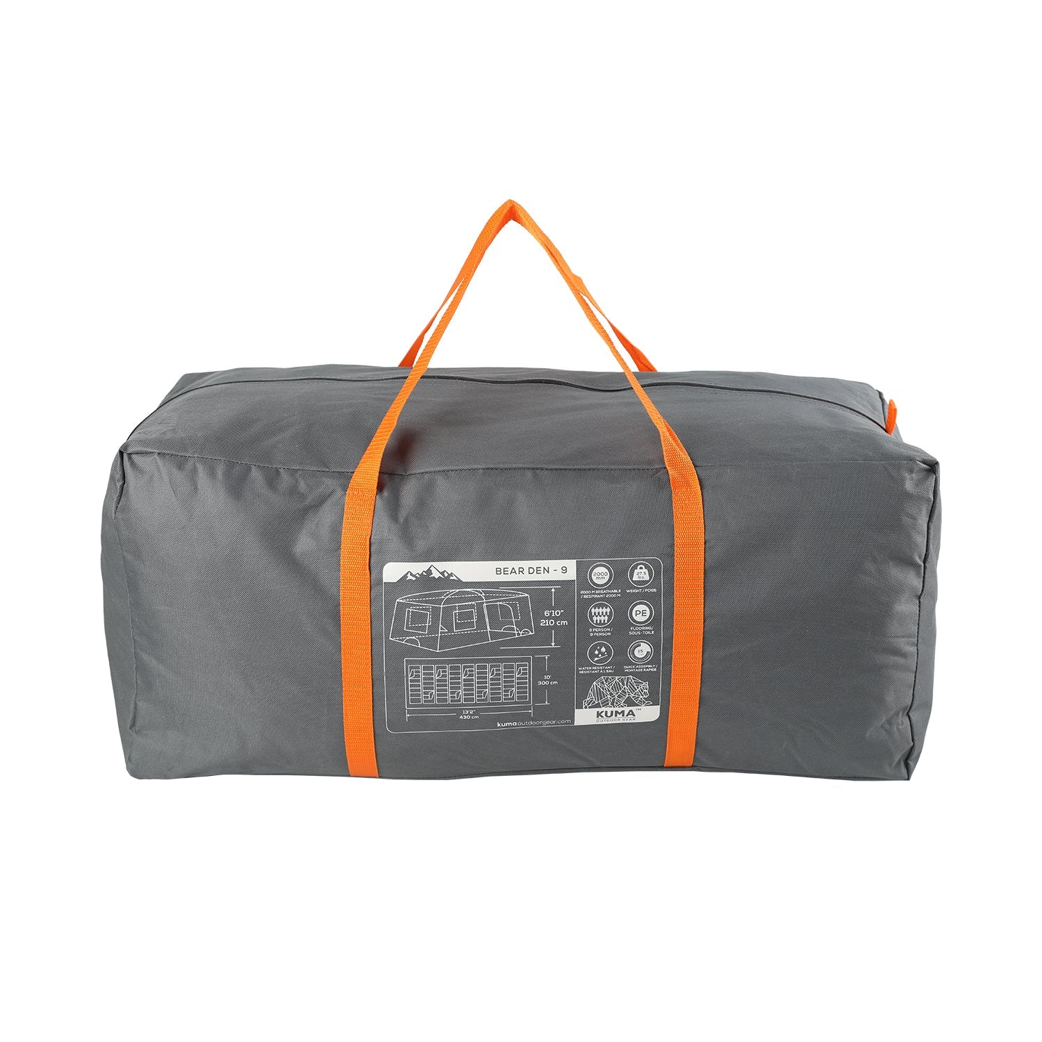 Bear Den 9 Person Cabin Tent by Kuma Outdoor Gear