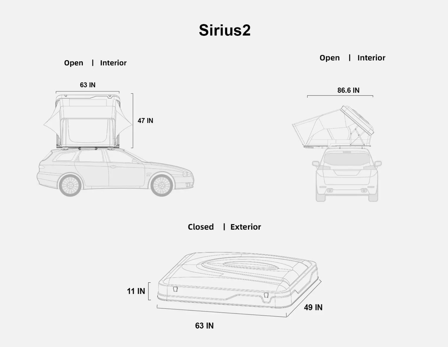 Naturnest Sirius 2 Rooftop Tent