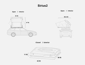 Naturnest Sirius 2 Rooftop Tent