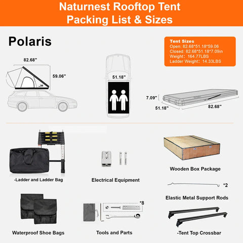 Image of Naturnest Polaris Triangle Roof Top Tent