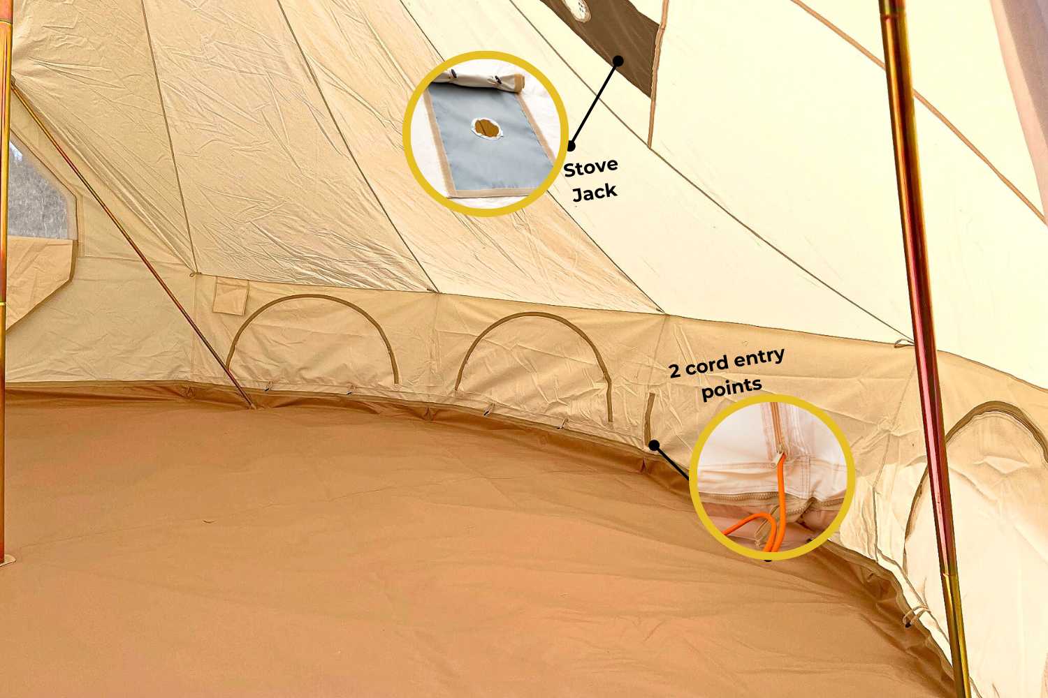 16' (5M) Zephyr™ Tent Cabin Bell Tent