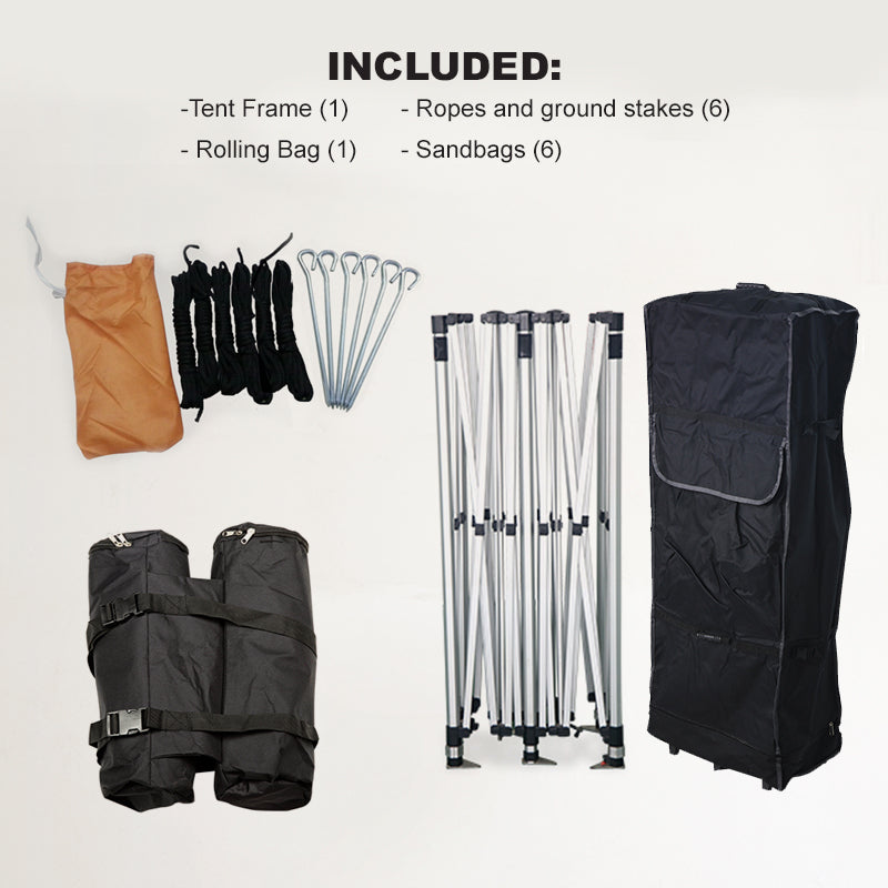 13x26 Custom Pop Up Tent Accessories